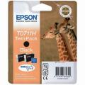 cartus cerneala Epson T0711 Negru (C13T07114H10) 2x7.4ml 490 pag